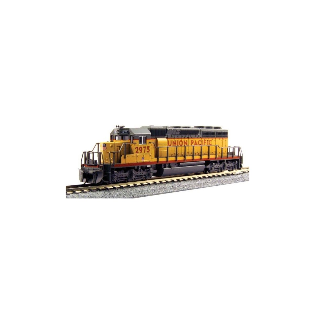 EMD SD40-2 Early Production - Standard DC -- Union Pacific 3214 (Armour Yellow, gray, red Frame St, N, Kato USA Inc 1764828