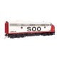 EMD FP7 & F7B - LokSound 5 Sound & DCC -- Soo Line 2501A & 2501C (white, red, black), HO, WalthersProto 42555