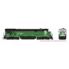 GE C36-7 - Sound and DCC -- Burlington Northern 5054 (Whiteface Scheme, Stripe Cascade Green, , HO, Rapido Trains Inc 42602