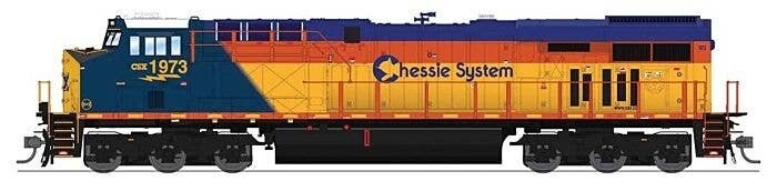 GE ES44AC GEVO - Sound and DCC - Paragon4(TM) -- CSX 1869 (Chessie System Heritage, blue, HO, Broadway Limited Imports 9864