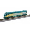 GE P42 Genesis - Sound and DCC -- VIA Rail Canada 901 (gray, teal, yellow), N, Kato USA Inc 1766042S
