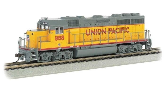 EMD GP40 - Sound and DCC - Sound Value -- Union Pacific 858 (Armour Yellow, gray, red), HO, Bachmann Industries 66306