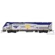 GE P42 Genesis - LokSound and DCC -- Amtrak 46 (50th Anniversary Scheme, Phase V Late, silver, b, HO, Kato USA Inc 376112LS