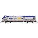 GE P42 Genesis - LokSound and DCC -- Amtrak 46 (50th Anniversary Scheme, Phase V Late, silver, b, HO, Kato USA Inc 376112LS
