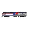 GE P42 Genesis - LokSound & DCC -- Amtrak 160 (50th Anniversary Phase III Hockey Stick, silver, , HO, Kato USA Inc 376116LS