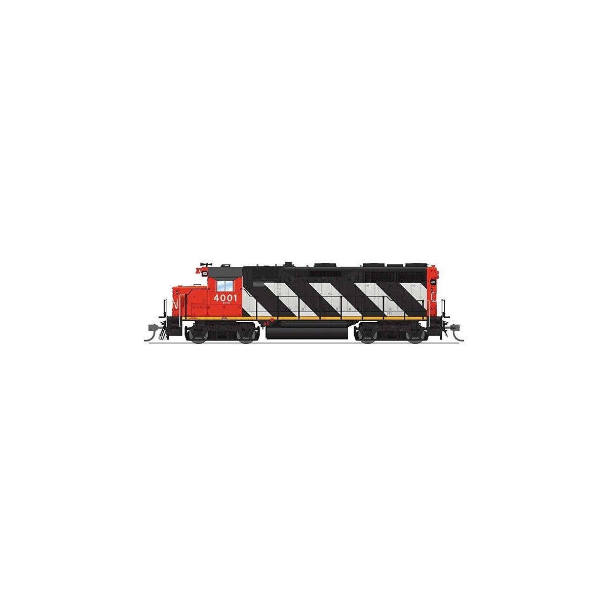 EMD GP35 Low Nose - Sound and DCC - Paragon4(TM) -- Canadian National 4000 (Sargent Stri, HO, Broadway Limited Imports 8920