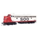 EMD FP7 LokSound 5 Sound & DCC -- Soo Line 502A (white, red, black), HO, WalthersProto 42556
