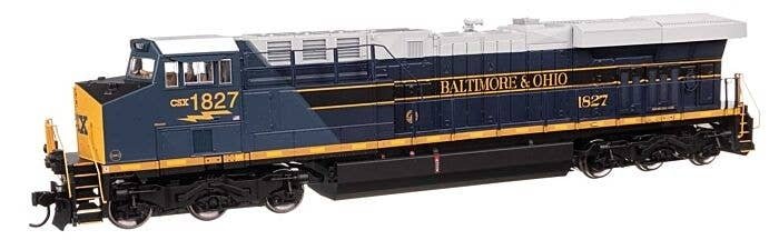 GE ES44AC Evolution Series GEVO - ESU Sound & DCC -- CSX 1827 (Baltimore & Ohio Heritage), HO, WalthersMainline 20225