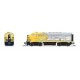 EMD F7A - Sound and DCC - Paragon4(TM) -- Santa Fe 344 (Yellowbonnet, silver, yellow, blu, N, Broadway Limited Imports 9244