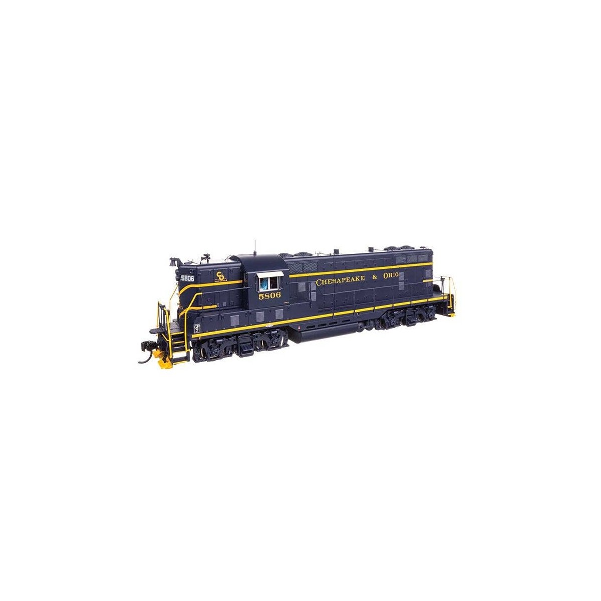 EMD GP7 - Standard DC -- Chesapeake & Ohio 5806, HO, WalthersProto 49418