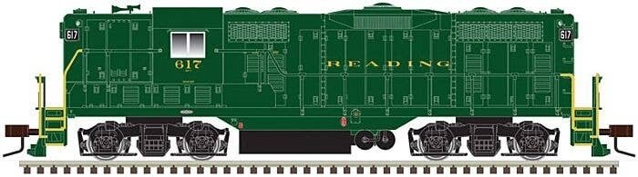EMD GP7 - Standard DC - Classic(R) Silver -- Reading 617 (Pullman Green), HO, Atlas Model Railroad Co. 10003949