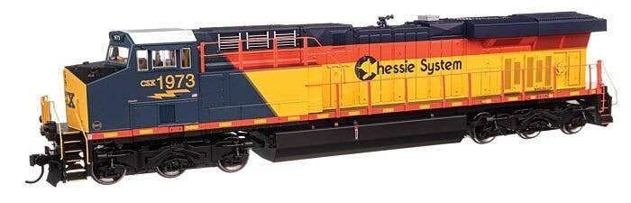GE ES44AC Evolution Series GEVO - Standard DC -- CSX 1973 (Chessie System Heritage), HO, WalthersMainline 10228