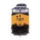 GE ES44AC Evolution Series GEVO - Standard DC -- CSX 1899 (Pere Marquette & Ohio Heritage), HO, WalthersMainline 10227
