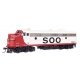EMD FP7 Standard DC -- Soo Line 502A (white, red, black), HO, WalthersProto 49556