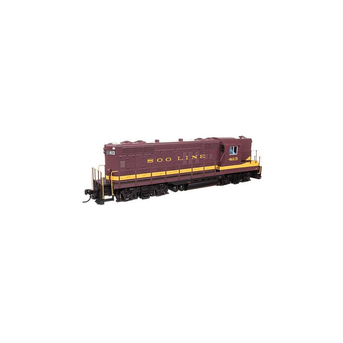 EMD GP9 Phase II with High Hood - ESU(R) Sound and DCC -- Soo Line 413, HO, WalthersMainline 20501