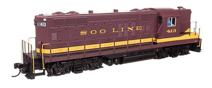 EMD GP9 Phase II with High Hood - ESU(R) Sound and DCC -- Soo Line 413, HO, WalthersMainline 20501
