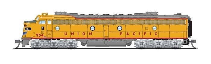 EMD E9A - Standard DC - Stealth Series -- Union Pacific 961 (Armour Yellow, gray, red), N, Broadway Limited Imports 8854