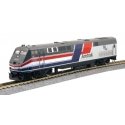GE P42 Genesis - Standard DC -- Amtrak 160 (50th Anniversary, Phase III Hockey Stick silver, blue,, HO, Kato USA Inc 376116