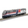 GE P42 Genesis - Standard DC -- Amtrak 160 (50th Anniversary, Phase III Hockey Stick silver, blue,, HO, Kato USA Inc 376116