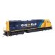 EMD SD75I - ESU(R) Sound & DCC -- Ontario Northland 2100 (blue, yellow, black), HO, WalthersMainline 21013