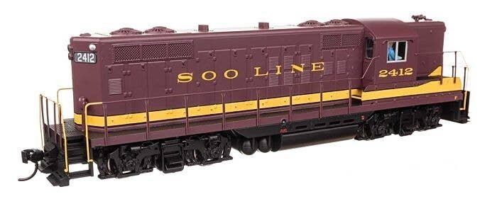 EMD GP9 Phase II with High Hood - Standard DC -- Soo Line 2412, HO, WalthersMainline 10502