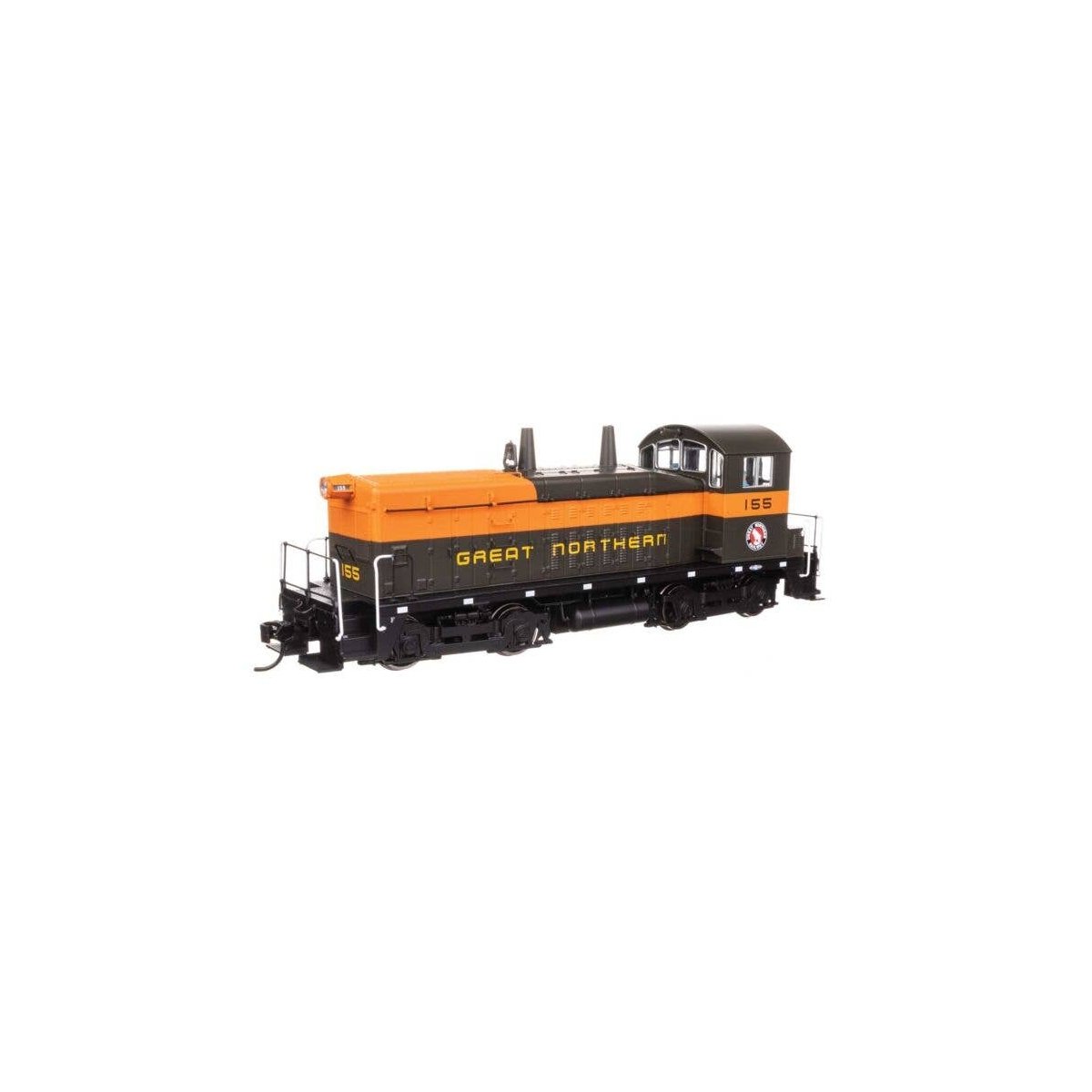EMD NW2 Phase V - Standard DC -- Great Northern 155, HO, WalthersMainline 10628