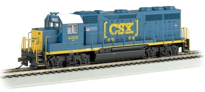 EMD GP40 - Standard DC -- CSX 4409 (Dark Future, blue, yellow), HO, Bachmann Industries 63530