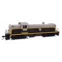 Alco RS2 - Standard DC -- Belt Railway of Chicago 455 - Air-cooled stack (black, gray, yellow), HO, WalthersMainline 10702