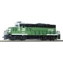 EMD GP9M - Standard DC -- Burlington Northern 1709 (green, white), HO, WalthersTrainline 101