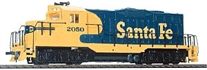 EMD GP9M - Standard DC -- Santa Fe (Warbonnet blue, yellow), HO, WalthersTrainline 103