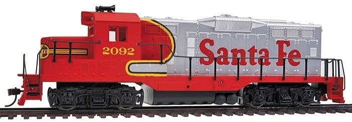 EMD GP9M - Standard DC -- Santa Fe 2092 (Warbonnet red, silver), HO, WalthersTrainline 113