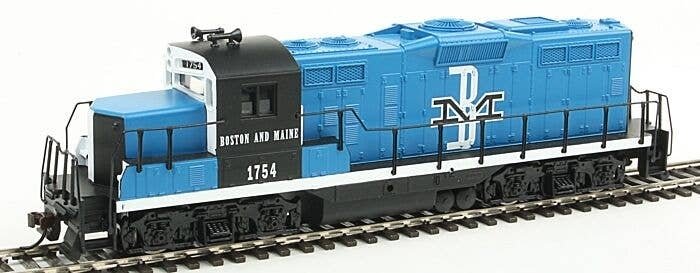 EMD GP9M - Standard DC -- Boston & Maine 1754 (blue, black, white), HO, WalthersTrainline 451