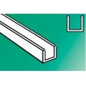 14` Styrene Channel -- .100` .25cm pkg(4), ALL, Evergreen Scale Models 263