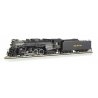 2-8-4 Berkshire w/Sound & DCC -- Nickel Plate Road 765 (Railfan Version, black, graphite), HO, Bachmann Industries 52401