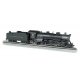 USRA Light 4-6-2 Pacific - Standard DC -- Baltimore & Ohio 5223 (black, graphite), HO, Bachmann Industries 52903