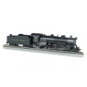 USRA Light 4-6-2 Pacific - Standard DC -- Baltimore & Ohio 5223 (black, graphite), HO, Bachmann Industries 52903