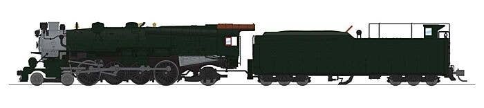 Class M1b 4-8-2 Mountain - Sound and DCC - Paragon4(TM) -- Painted, Unlettered (black, gr, N, Broadway Limited Imports 8517