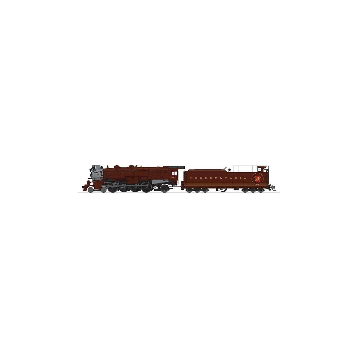 Class M1b 4-8-2 Mountain - Sound and DCC - Paragon4(TM) -- Pennsylvania Railroad 6744 (Fa, N, Broadway Limited Imports 8519