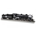 USRA Light 4-6-2 Pacific - Standard DC -- Atlantic Coast Line 1528 (black, graphite, white), HO, Bachmann Industries 52902