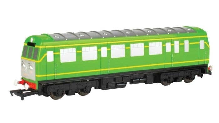 Thomas and Friends(TM) - Standard DC -- Daisy the Locomotive (green, yellow, red), HO, Bachmann Industries 58820