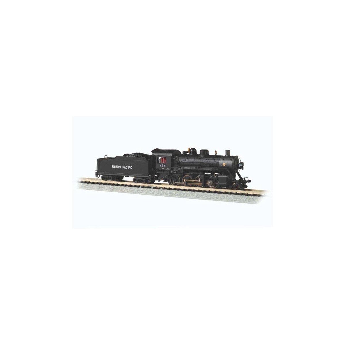 Baldwin 2-8-0 Consolidation - Sound and DCC -- Union Pacific 414 (black, graphite), N, Bachmann Industries 51356