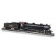 4-8-2 Light Mountain - Sound and DCC -- St. Louis-San Francisco 1501 (black, graphite, Frisco, N, Bachmann Industries 53456