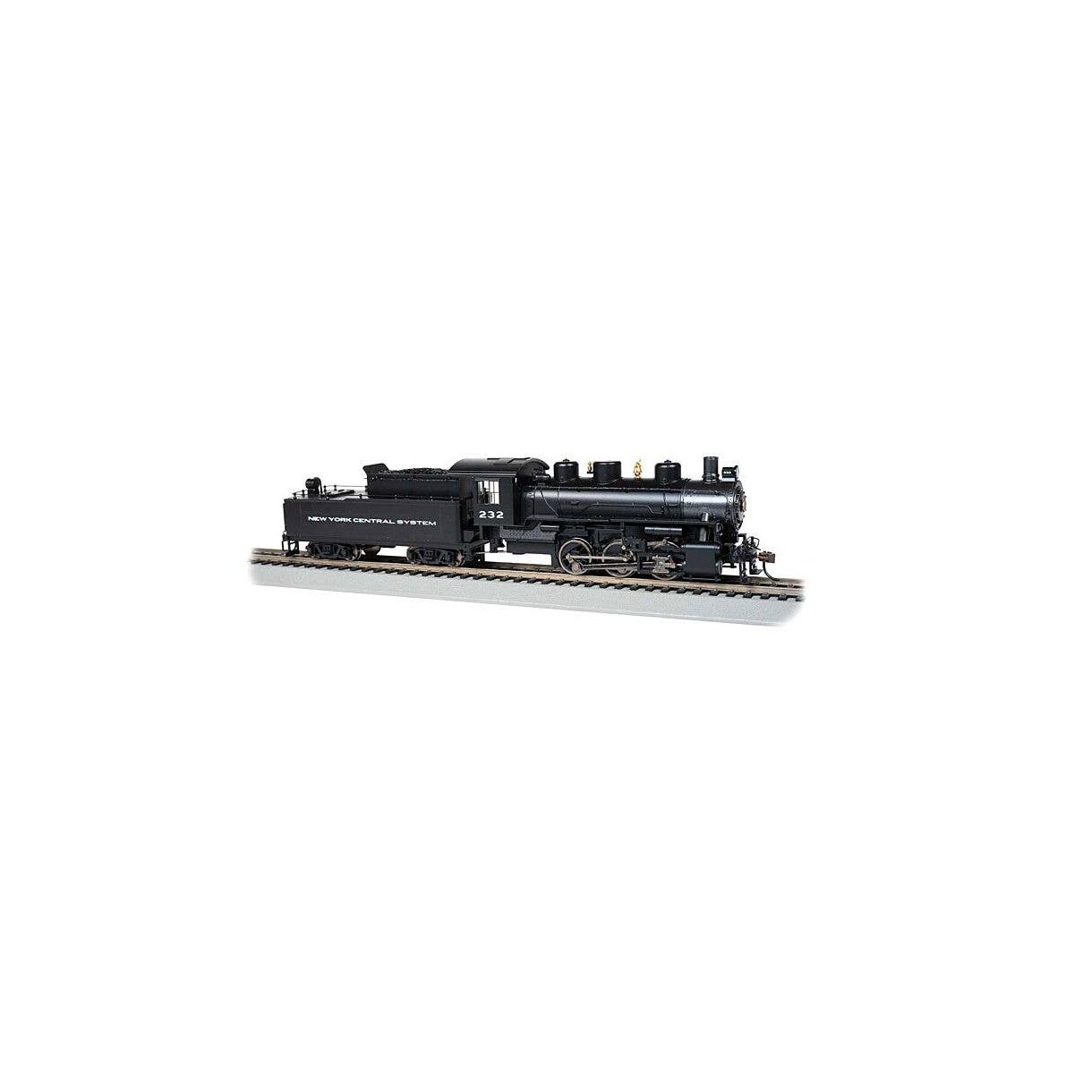 USRA 0-6-0 - Sound and DCC -- New York Central 232 (black, graphite System Lettering), HO, Bachmann Industries 53802