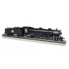 4-8-2 Light Mountain - Sound and DCC -- New York, Ontario & Western 405 (black, graphite), N, Bachmann Industries 53455