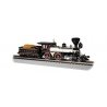 4-4-0 with Wood Tender - Standard DC -- Santa Fe (gray, brown), HO, Bachmann Industries 51007