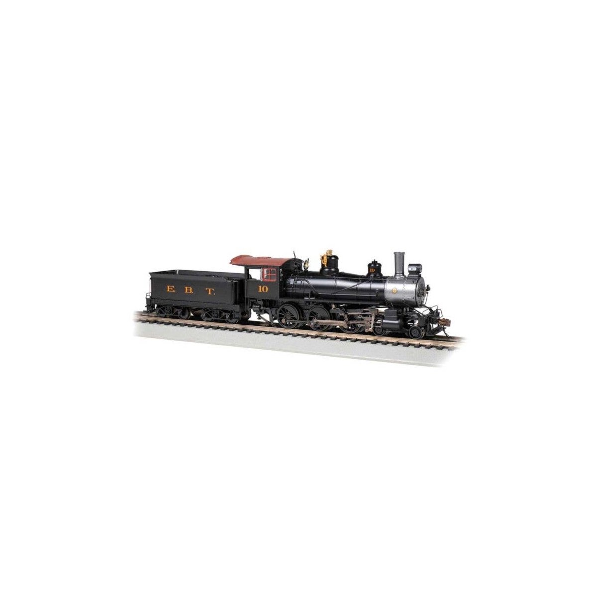 Baldwin 4-6-0 - Standard DC -- East Broad Top 10 (black, graphite), HO, Bachmann Industries 52206