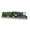 Baldwin 2-6-2 Prairie with Smoke - Standard DC -- Southern Railway (green), HO, Bachmann Industries 51504