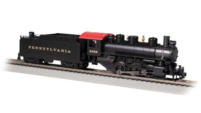 USRA 0-6-0 with Short-Haul Tender - Standard DC -- Pennsylvania Railroad 2402 (black), HO, Bachmann Industries 50410