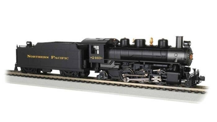 Baldwin 2-6-2 Prairie with Smoke - Standard DC -- Northern Pacific 2463 (black, graphite), HO, Bachmann Industries 51532