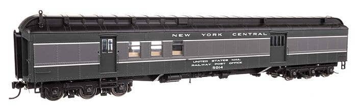 70′ Heavyweight RPO-Baggage Car w/Clerestory Roof - Ready to Run -- New York Central 5014, HO, WalthersProto 17416